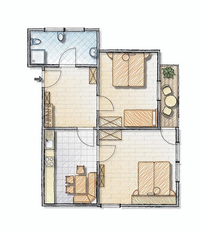 Residence Hofer Olang Habitación foto